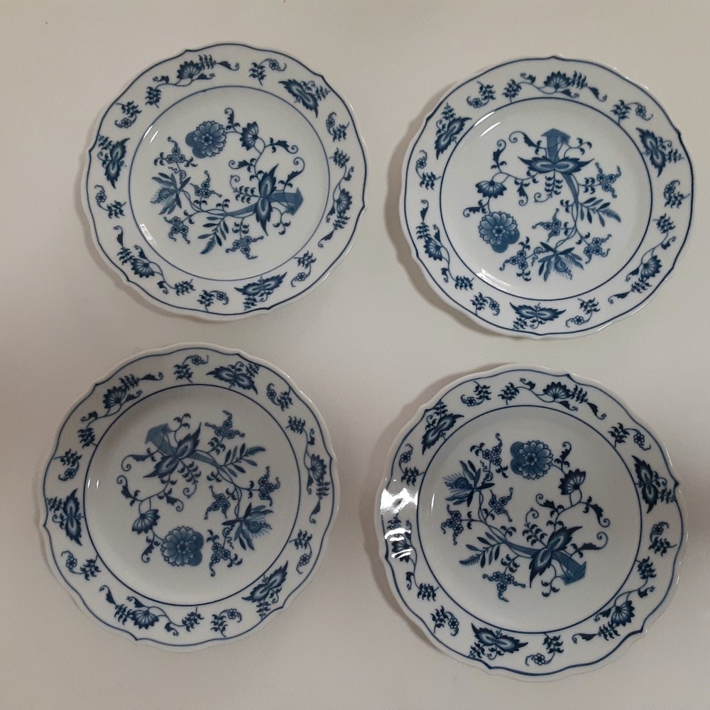 Blue Danube Mint four Dessert Plates Mint
